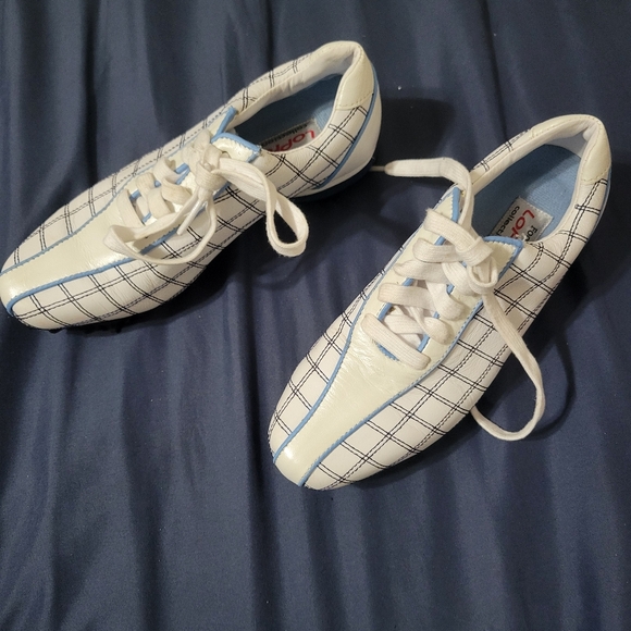 Footjoy Shoes Mens 5 M LoPro Spikes Golf Sneakers 97214 White Leather Lace Up - Picture 2 of 8